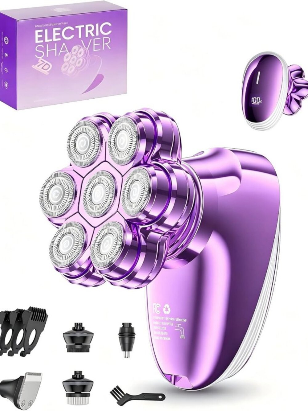 5-in-1 Women's Electric Razor, Waterproof Shaver for Full Body & Bikini Trimming